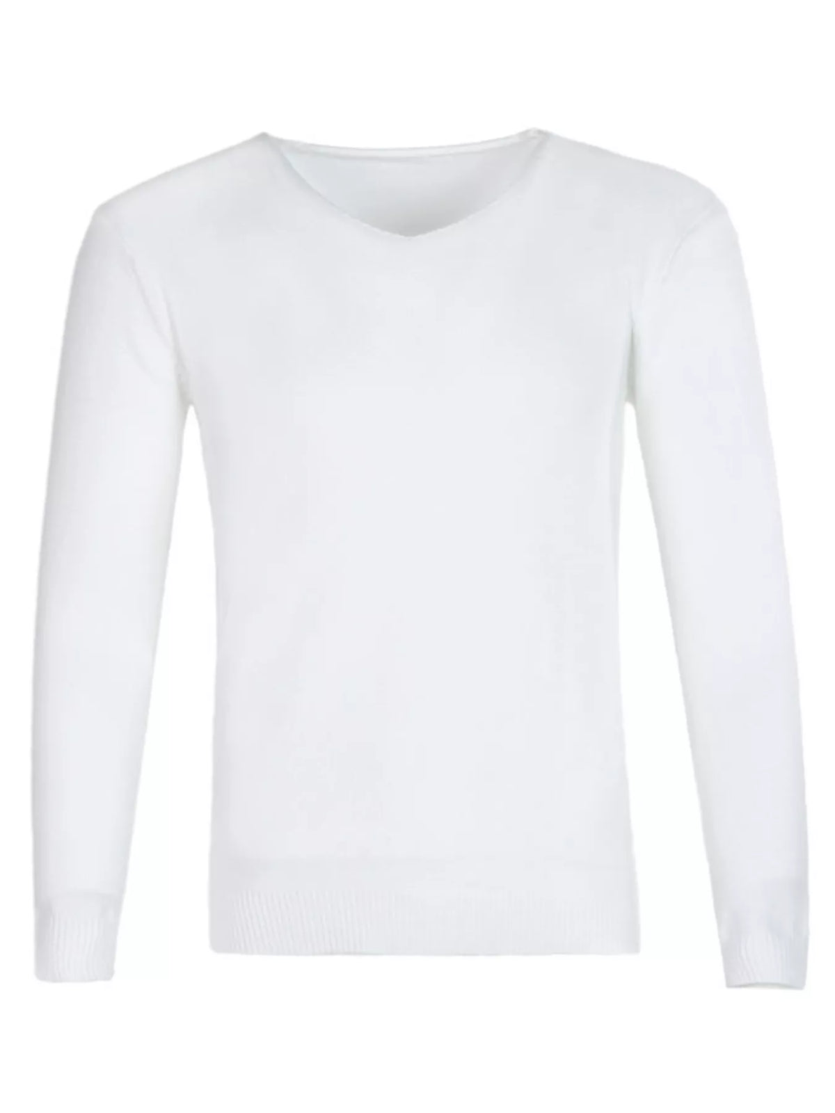 Nobilityze men's full-size solid color long sleeve knit top, trendy men's shirt in a comfortable, stylish design.