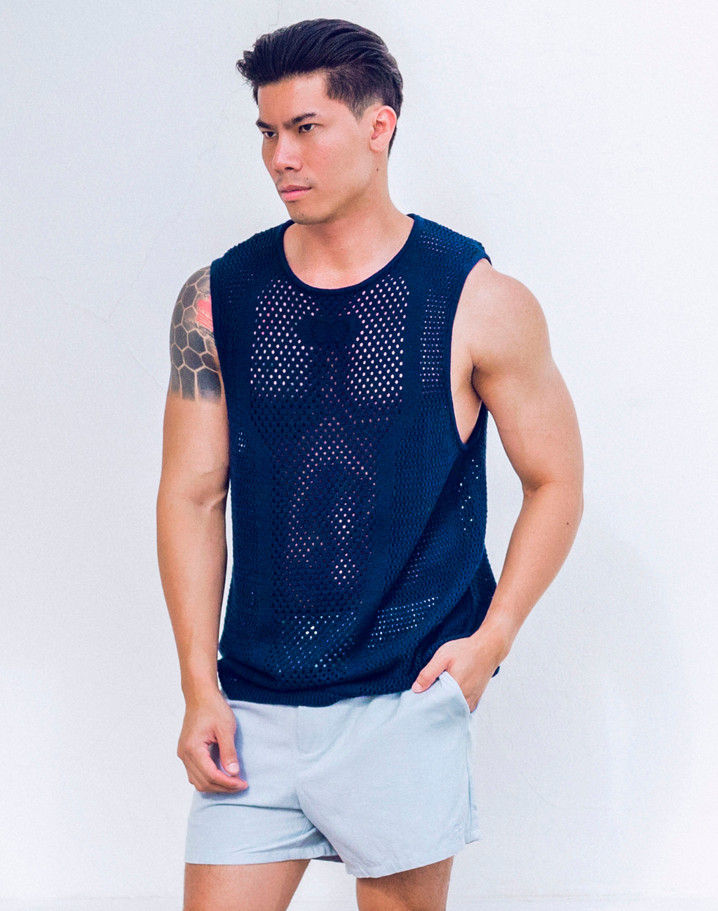 CityBOYZ USA 2Eros Amalfi tank top for men, stylish and comfortable sleeveless shirt with a relaxed fit and vibrant design.