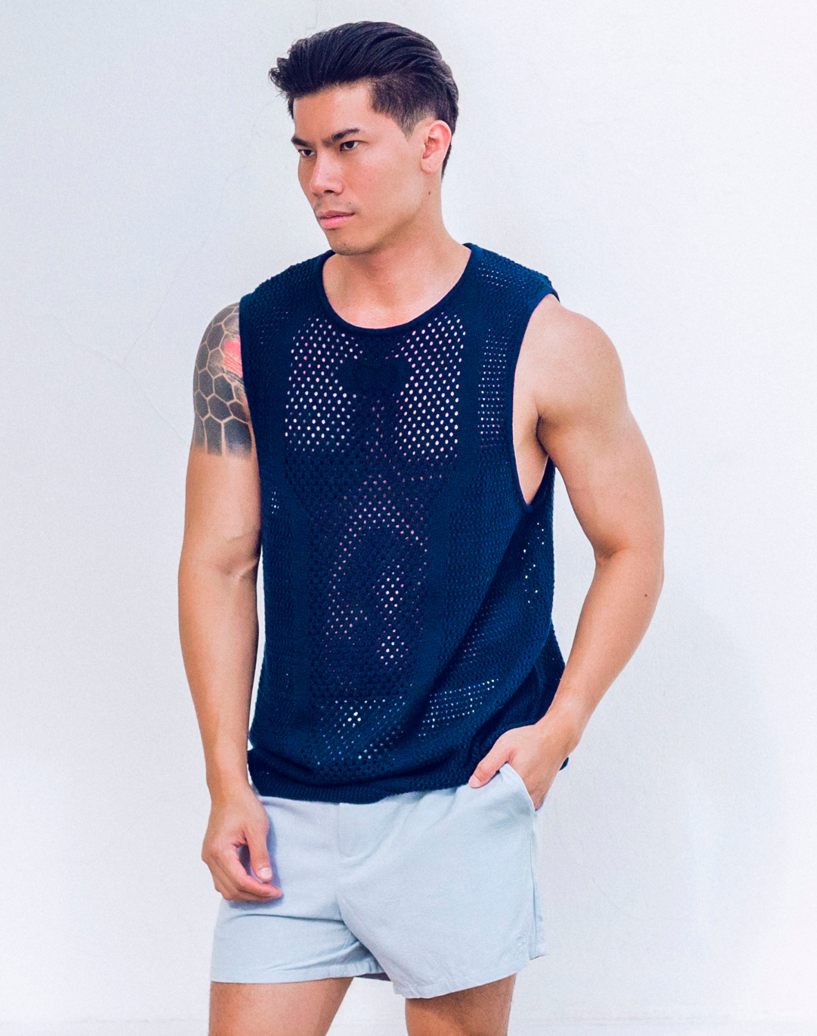 CityBOYZ USA 2Eros Amalfi tank top for men, stylish and comfortable sleeveless shirt with a relaxed fit and vibrant design.