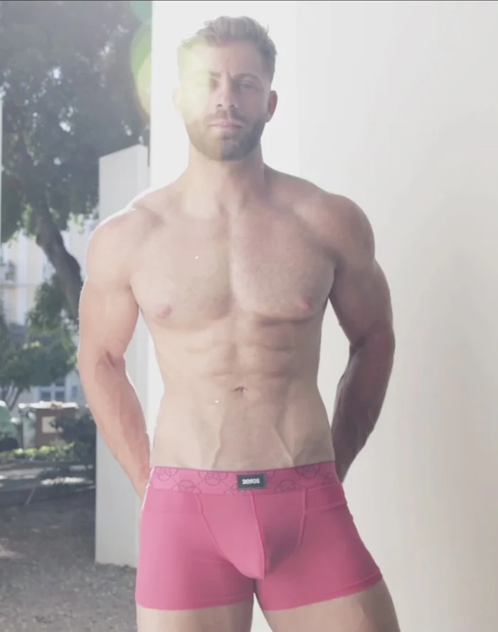 CITYBOYZ★USA 2Eros Himeros underwear trunk in black, featuring a snug fit and stylish design, made for comfort and support.