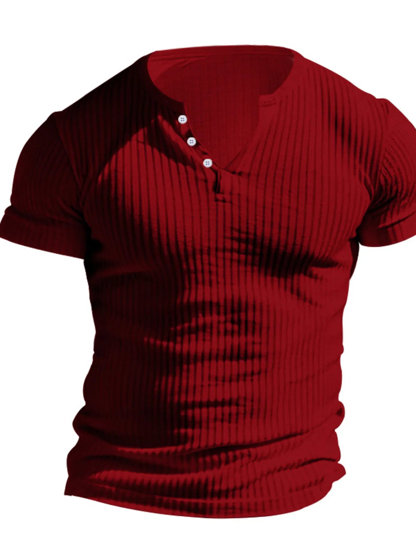 Men's casual short sleeve shirt by Trendsi, featuring a classic design, button-up front, and comfortable fit in the image.