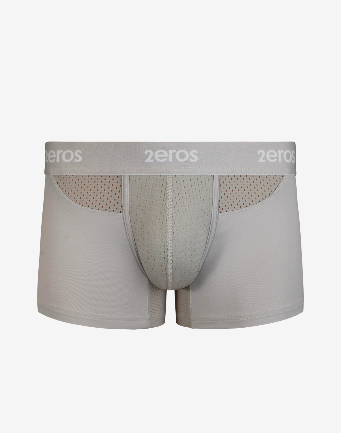 Grey CITYBOYZ★USA 2Eros Aktiv NRG Trunk underwear featuring a snug fit, breathable fabric, and sporty design.