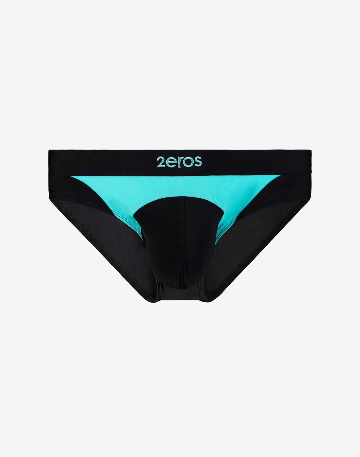 Black 2Eros Aktiv Racer swim brief by CITYBOYZ★USA, featuring a sleek design and snug fit for active swimming.