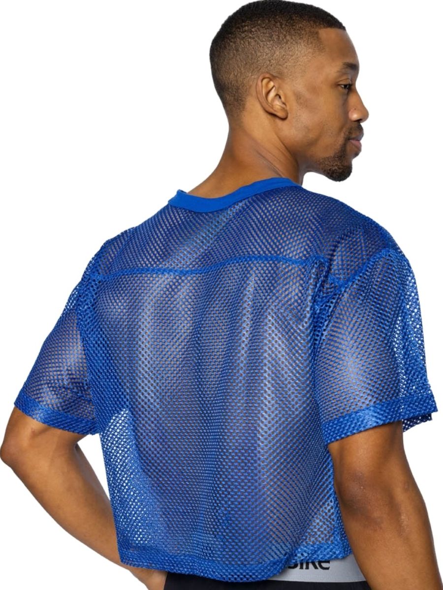 Royal blue CITYBOYZ★USA bike athletic short sleeve practice jersey with breathable fabric and athletic fit.