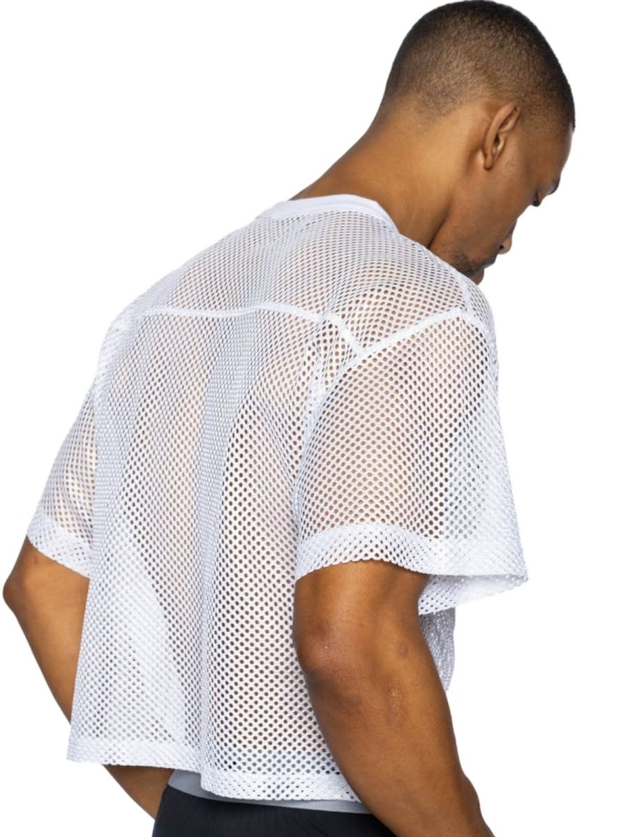 White CITYBOYZ★USA bike athletic short sleeve practice jersey with lightweight fabric and athletic fit.