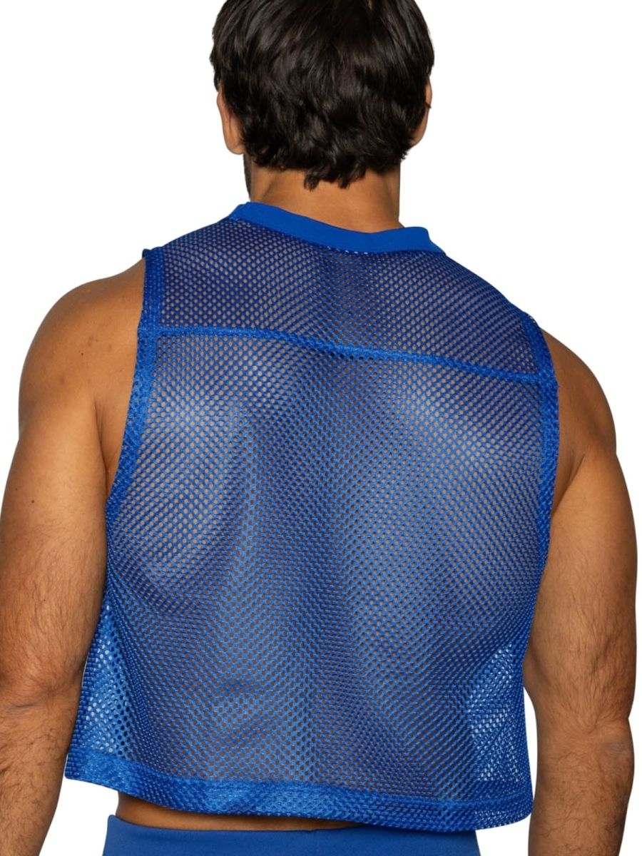 Royal blue CITYBOYZ★USA bike athletic sleeveless practice jersey tank top with breathable fabric and athletic fit.