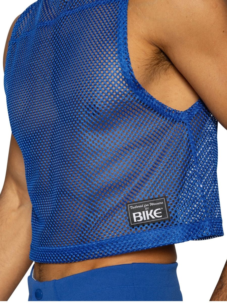 Royal blue CITYBOYZ★USA bike athletic sleeveless practice jersey tank top with breathable fabric and athletic fit.