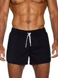 Black CITYBOYZ USA bike athletic track shorts with a sleek design, lightweight fabric, and comfortable fit for active wear.