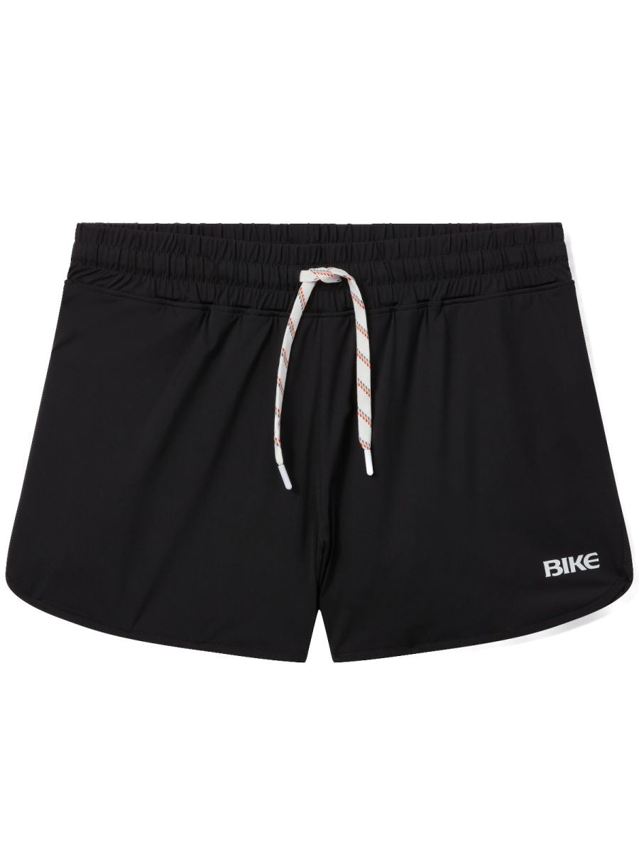 Black CITYBOYZ USA bike athletic track shorts with a fitted design, suitable for sports and active wear.