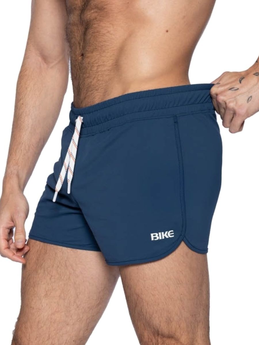 Navy CITYBOYZ★USA Bike Athletic Track Shorts for men, lightweight athletic shorts with a comfortable fit and breathable fabric.