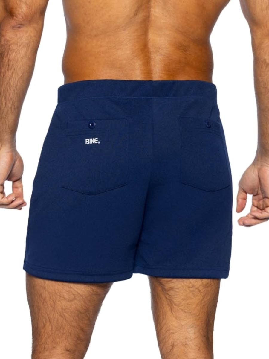 Navy CITYBOYZ USA Bike Athletic Coaches Shorts, 5-inch inseam, lightweight athletic shorts with a comfortable fit for active wear.