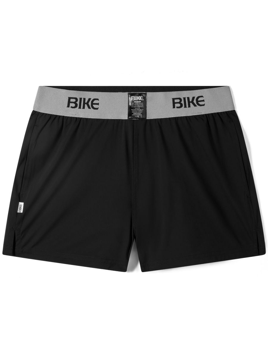 Men's black CITYBOYZ★USA bike athletic jock shorts, comfortable sportswear with breathable fabric and sporty fit.