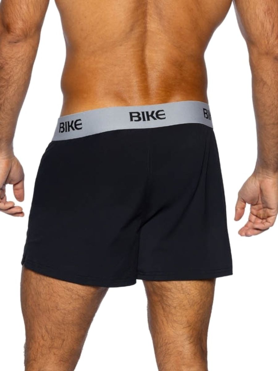 Men's black CITYBOYZ★USA bike athletic jock shorts, comfortable sportswear designed for active wear and support.
