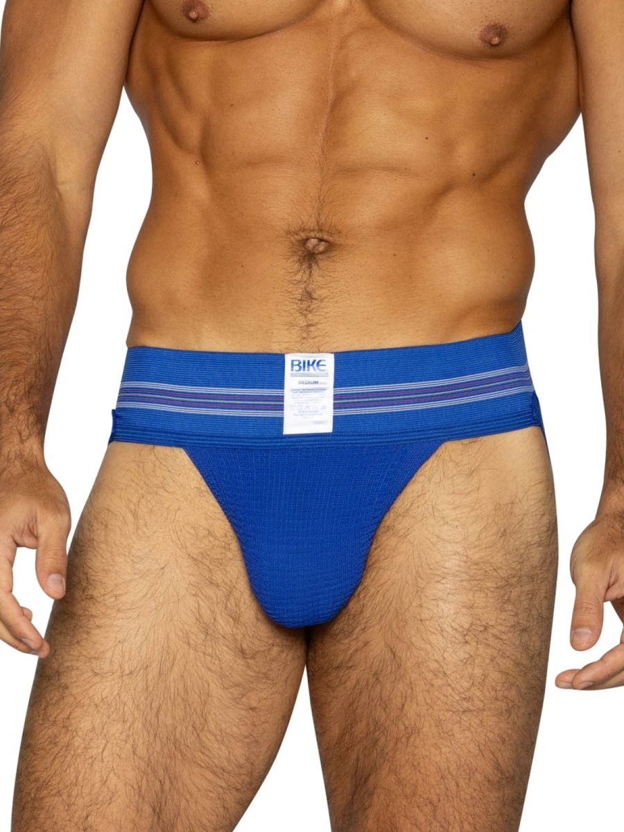 Royal blue Bike Athletic Original Number 10 Jockstrap by CITYBOYZ★USA with supportive waistband and athletic design.