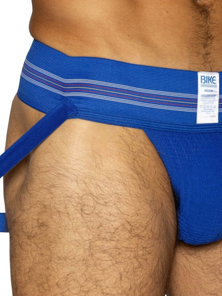 Royal blue Bike Athletic Original Number 10 Jockstrap by CITYBOYZ USA, showcasing the supportive athletic jockstrap design.