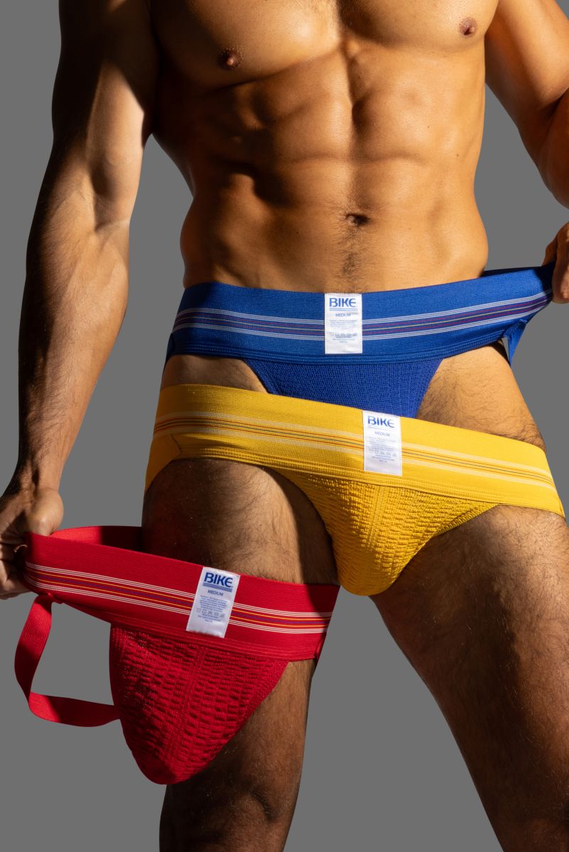 Royal blue Bike Athletic Original Number 10 Jockstrap by CITYBOYZ★USA with supportive waistband and athletic design.