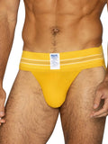 Yellow Bike Athletic Original Number 10 jockstrap by CITYBOYZ★USA with supportive waistband and athletic design.