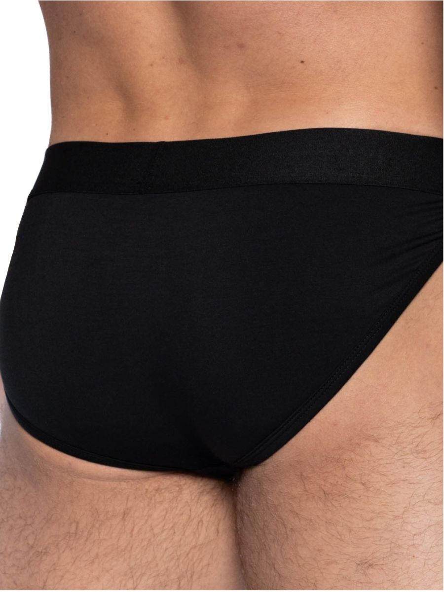 Black CityBoyz USA athletic bike jock brief with supportive fit and comfortable waistband, designed for active sports.
