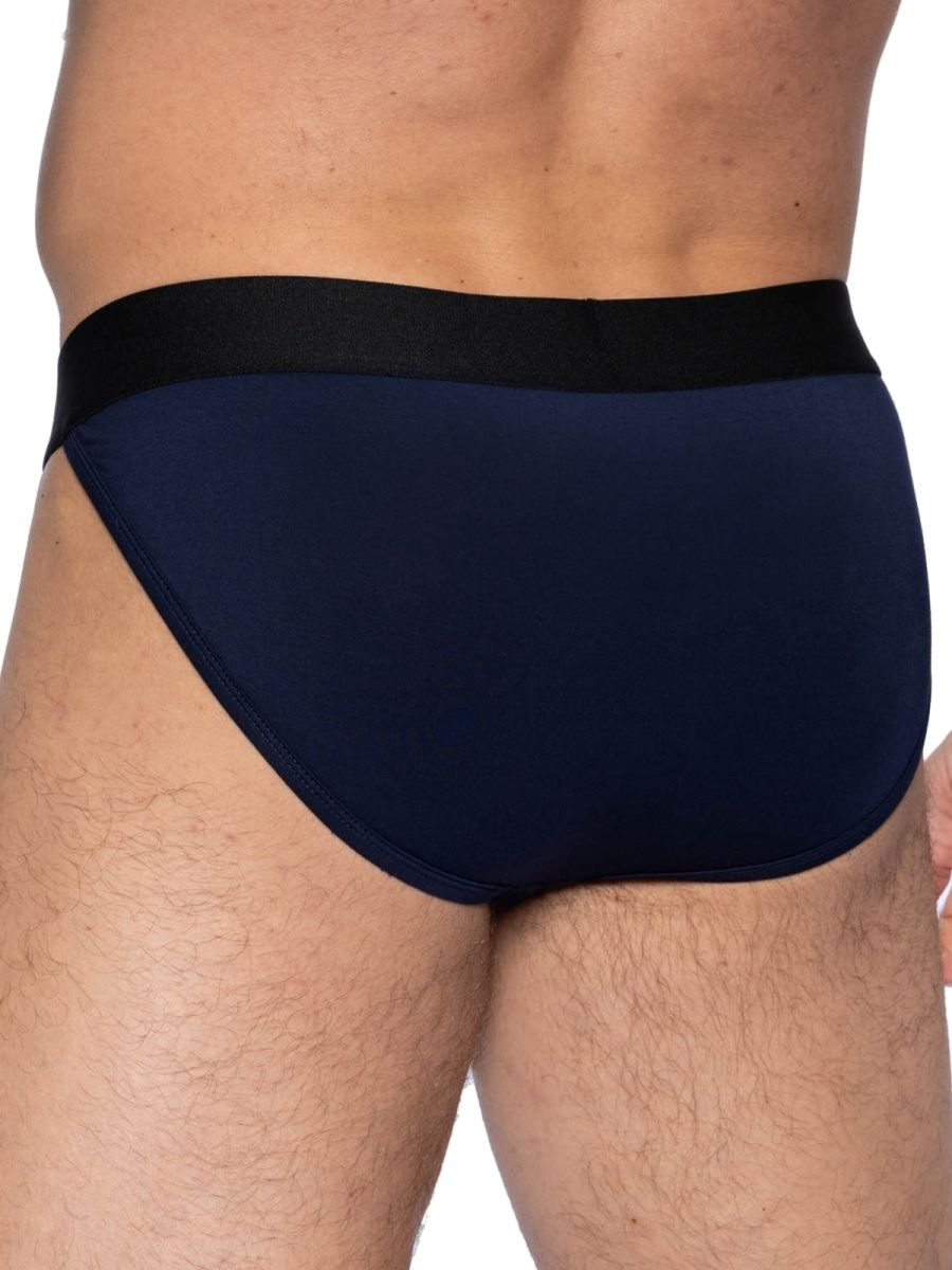 Navy blue Bike Athletic Active Jock Brief by CITYBOYZ★USA featuring supportive fit and athletic design for comfort during sports.
