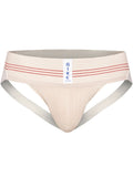 Vintage cream-colored Bike Athletic 1980s jockstrap by CITYBOYZ★USA with supportive waistband and athletic design.