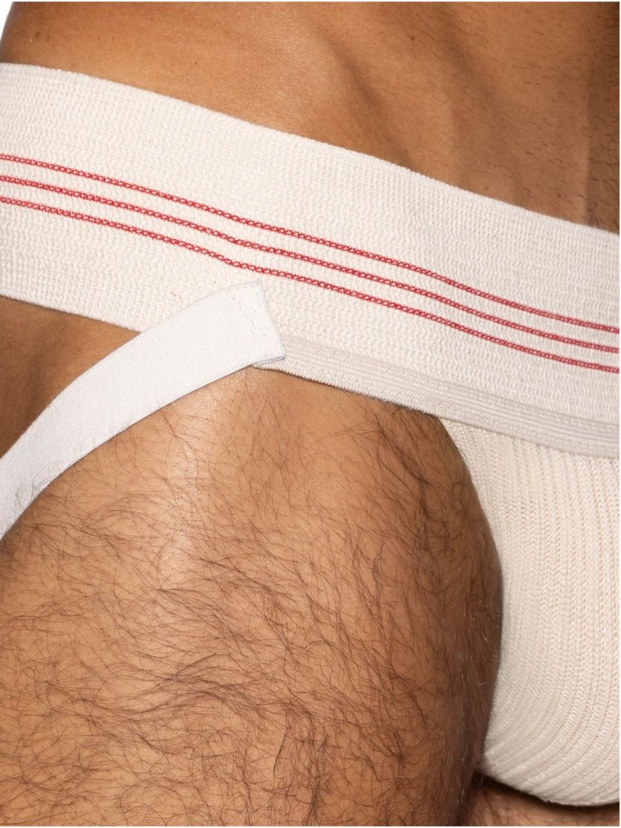 Vintage cream Bike Athletic 1980s jockstrap by CITYBOYZ★USA, featuring classic athletic design and supportive fit.