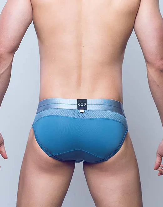 CityBOYZ★USA 2Eros Aktiv Boreas Brief showing a sleek, blue men's brief with comfortable fit and stylish design.