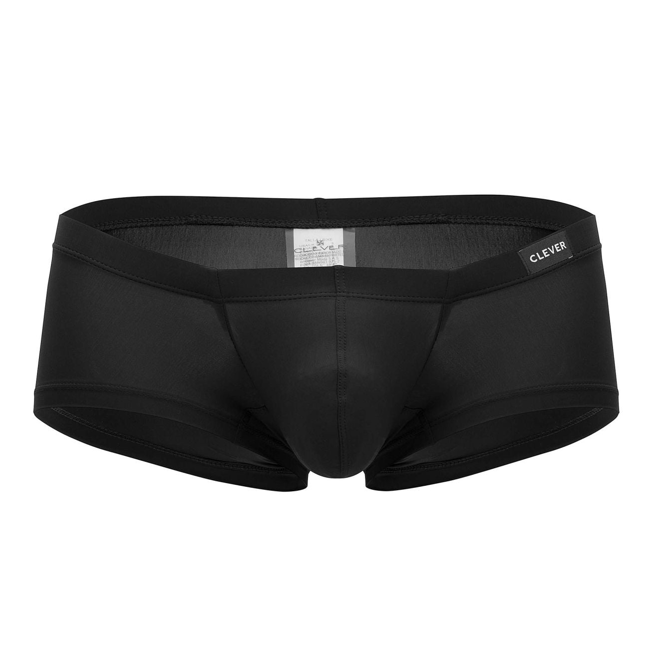 Black Clever Latin Trunk underwear by CITYBOYZ★USA displayed on a model, showing a snug fit and comfortable waistband.