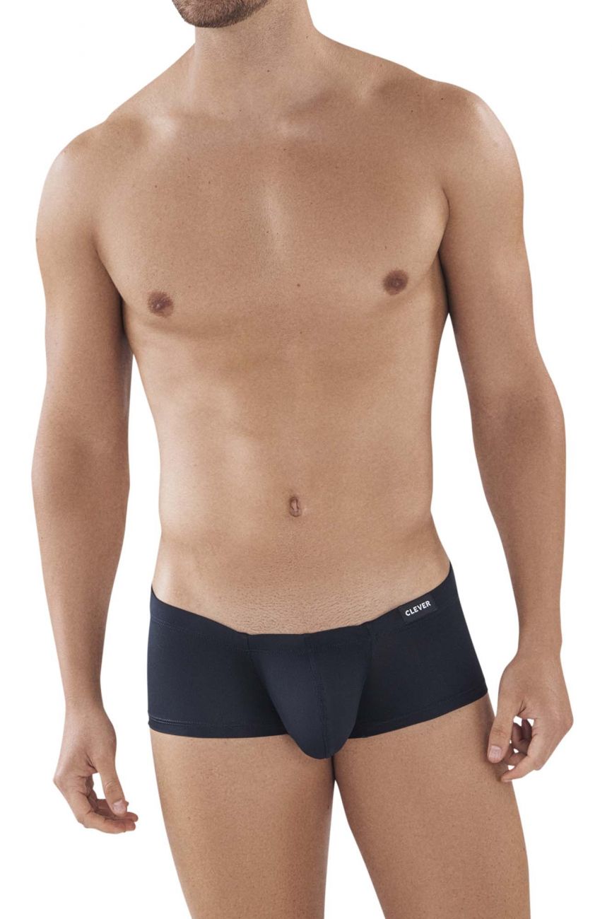 Black Clever Latin Trunk underwear by CITYBOYZ★USA, featuring a snug fit and comfortable design.
