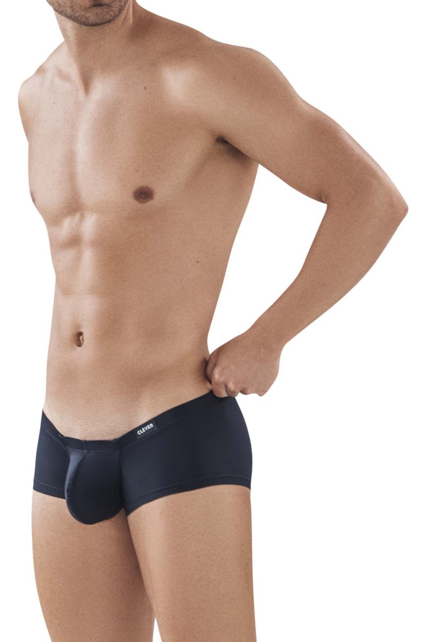 Black Clever Latin Trunk underwear by CITYBOYZ★USA, showcasing a comfortable fit and sleek design.