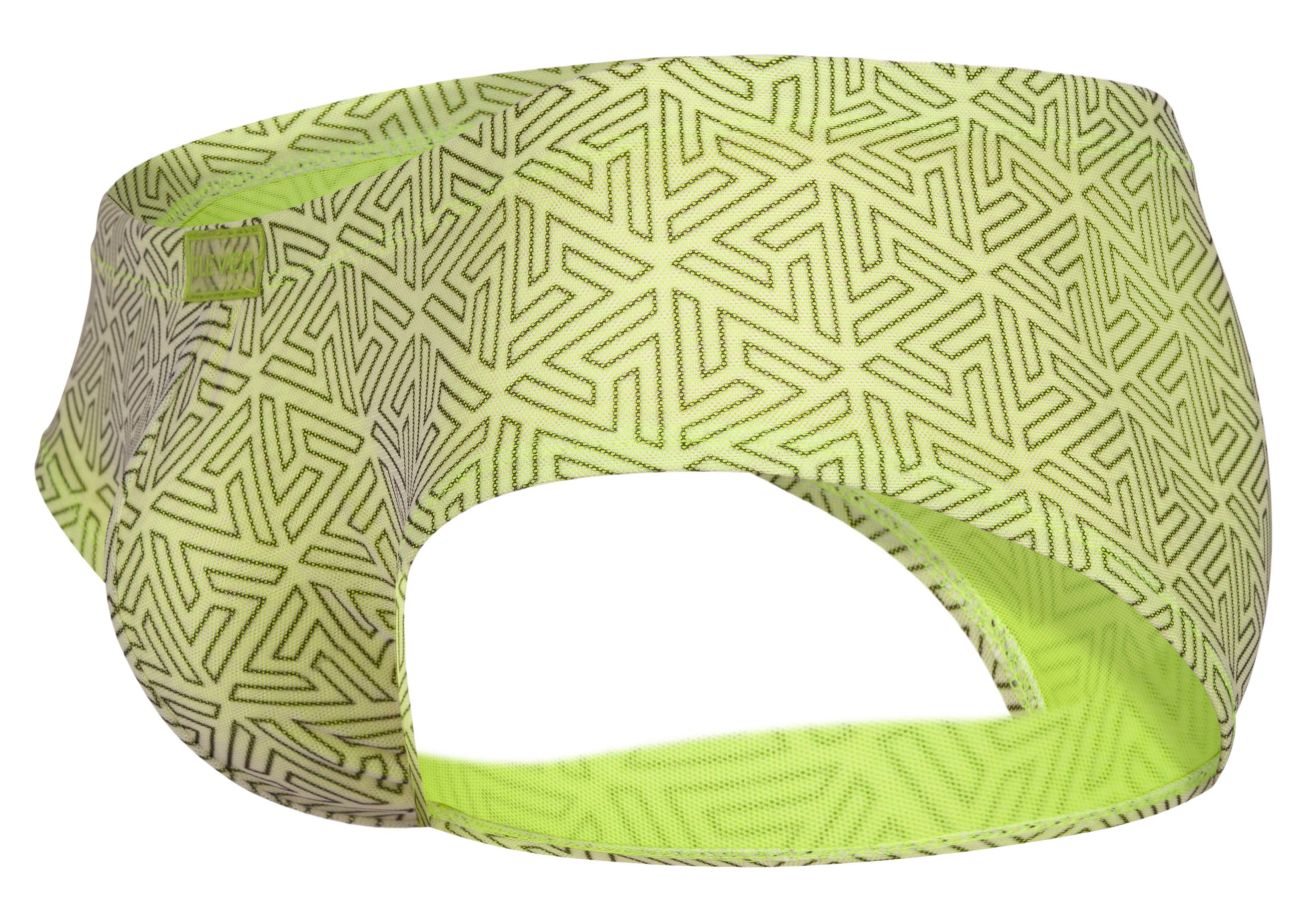 Green Clever Neon Brief 2017 by CITYBOYZ★USA, showcasing a stylish men's brief with bright neon details and a comfortable fit.