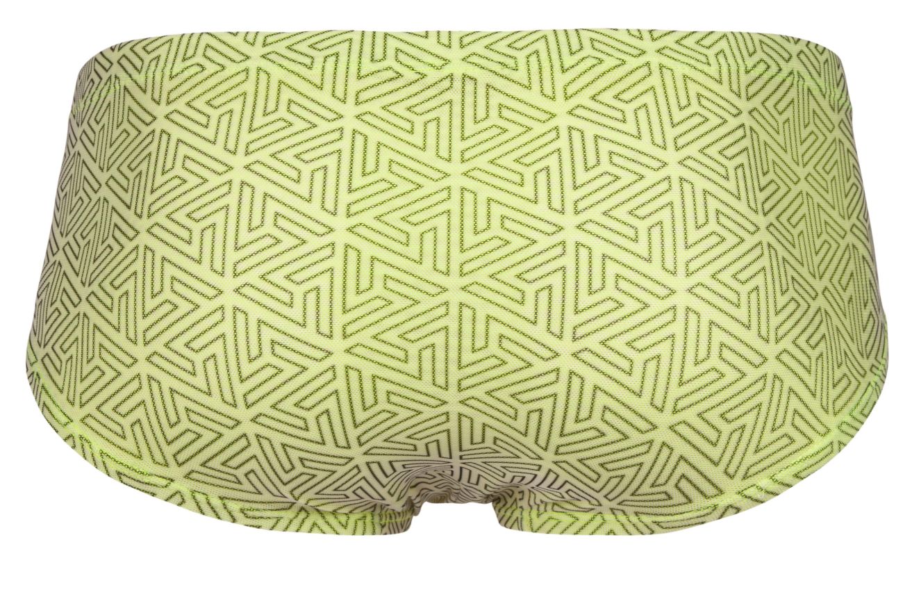 Green Clever Neon Brief 2017 by CITYBOYZ★USA, showcasing a stylish men's brief with vibrant neon design.