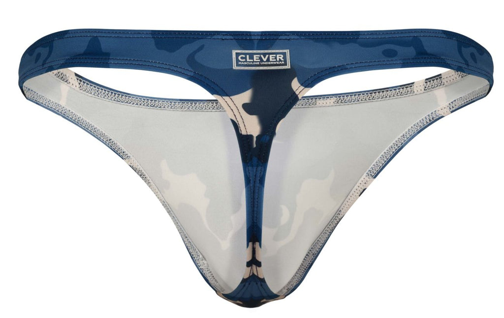 Blue Clever Almeria Thong 2023 by CITYBOYZ★USA, featuring sleek design and comfortable fit, shown in a close-up image.