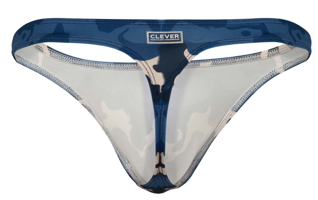 Blue Clever Almeria Thong 2023 by CITYBOYZ★USA, featuring sleek design and comfortable fit, shown in a close-up image.
