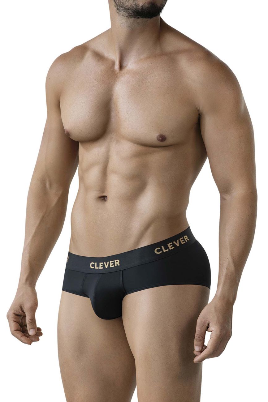Black Clever Valladolid Brief by CITYBOYZ★USA, showcasing a sleek, comfortable brief with subtle design details.