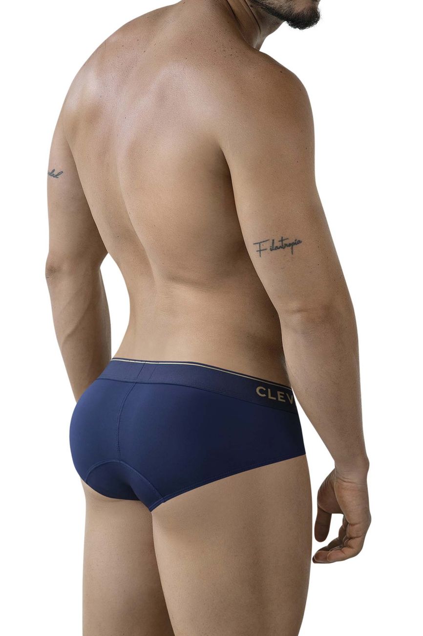 Dark blue Clever Valladolid Brief by CITYBOYZ★USA, showcasing comfortable fit and sleek design in a close-up product image.
