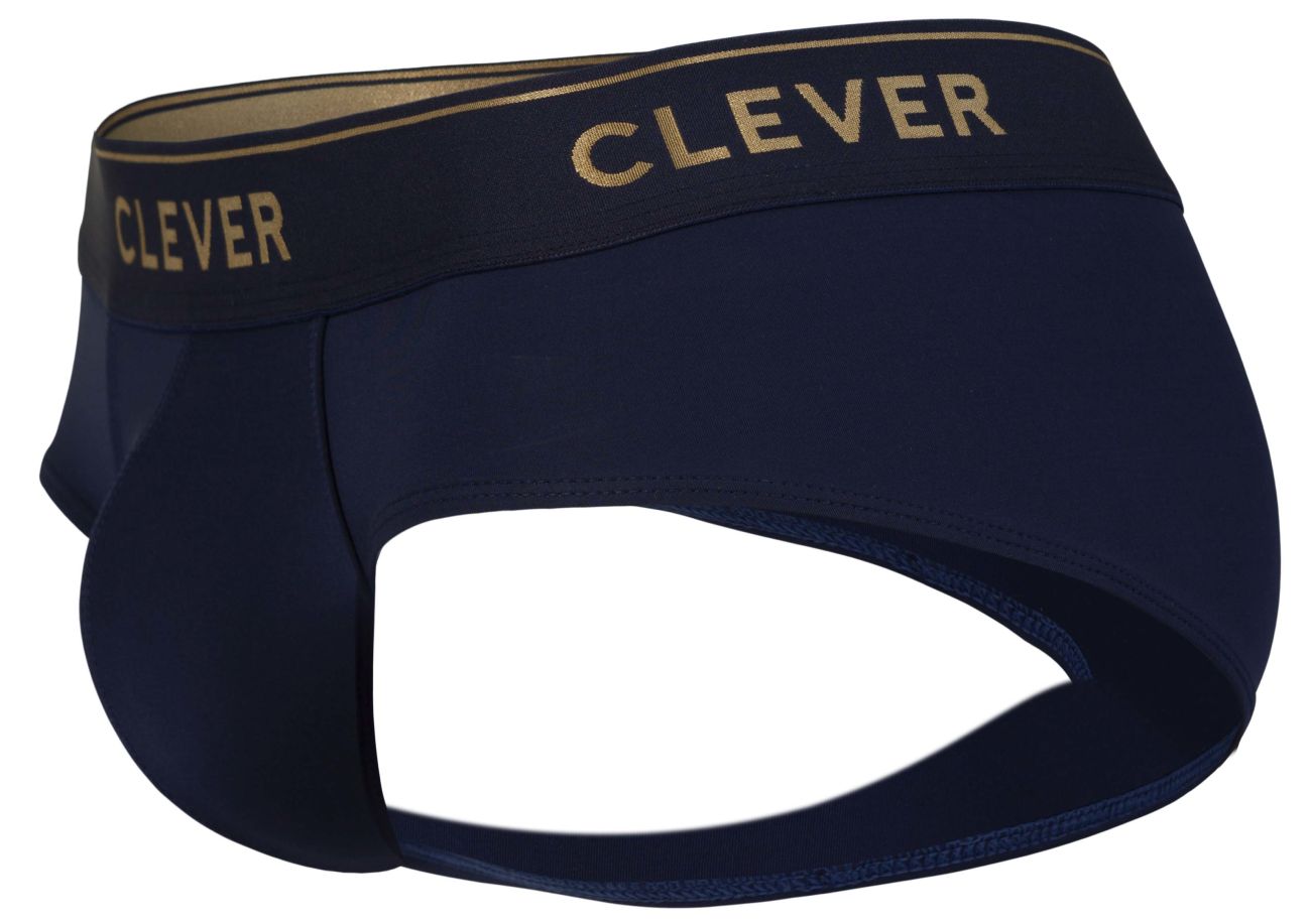 Dark blue Clever Valladolid Brief by CITYBOYZ★USA, close-up view showcasing comfortable fit and sleek design.