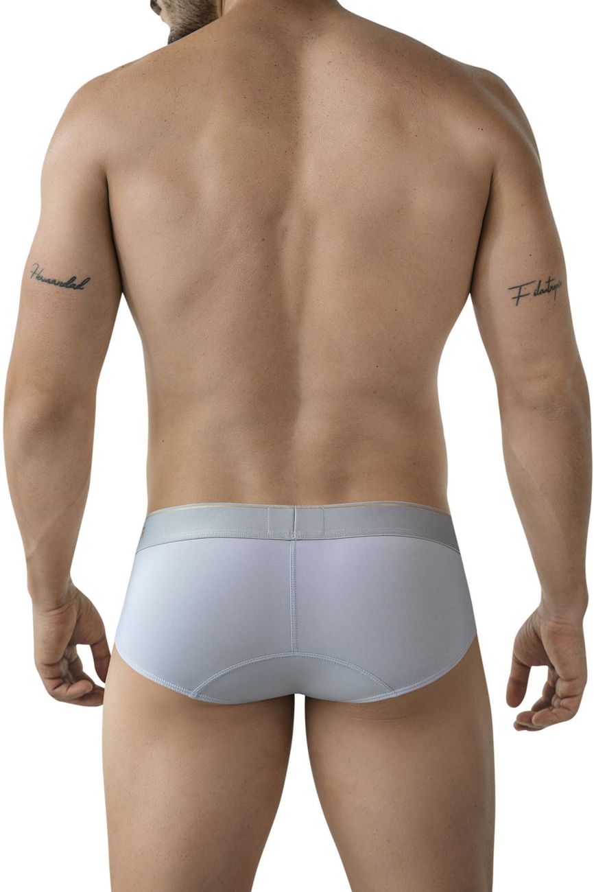 Gray Clever Valladolid Brief by CITYBOYZ★USA showing the comfortable, stylish men's underwear with a snug fit and branded waistband.