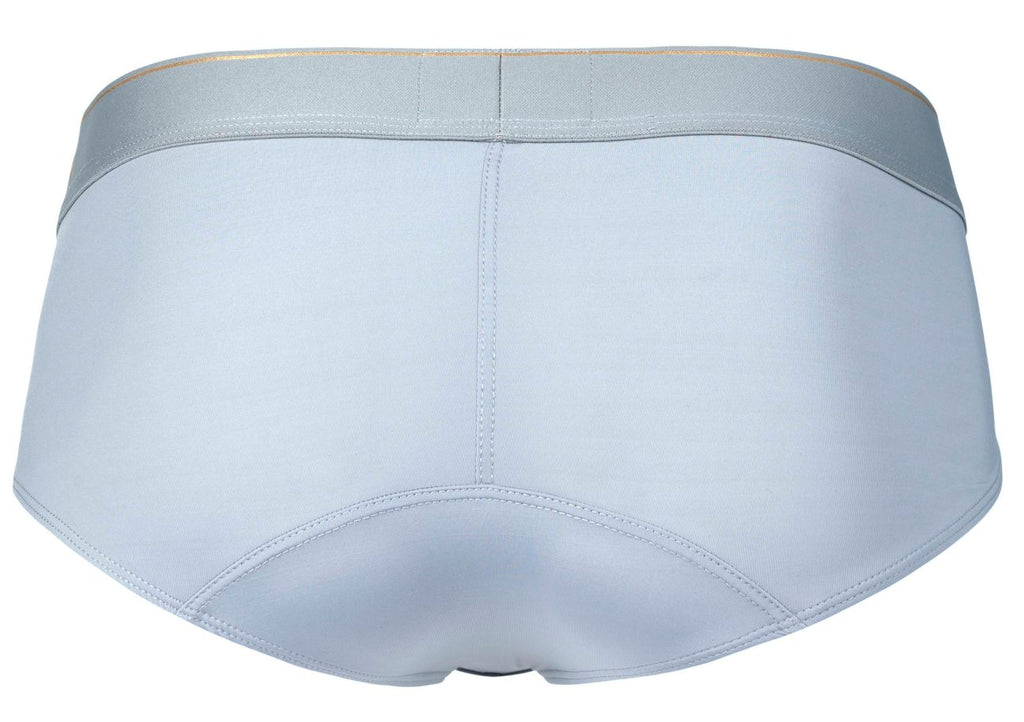 Gray CITYBOYZ USA Clever Valladolid Brief 2028 shown with a close-up of the comfortable, fitted men's brief design.