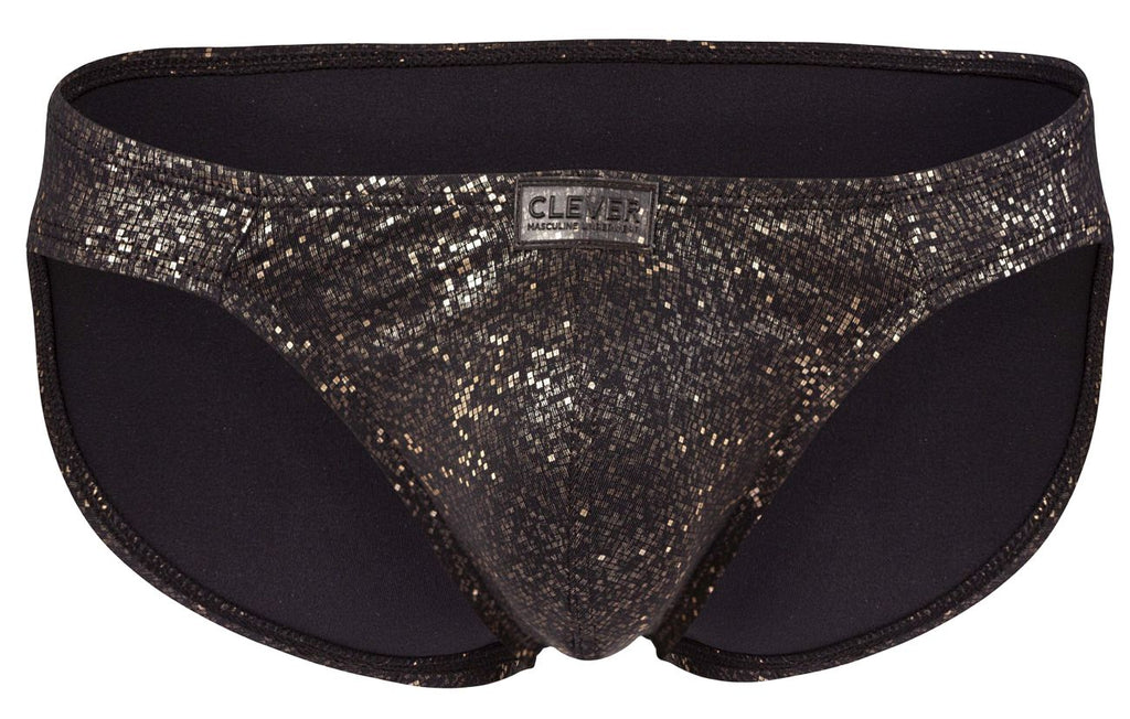 Black Clever Galaxy Brief 2039 by CITYBOYZ★USA, featuring sleek fabric and modern design, displayed on a neutral background.