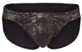 Black Clever Galaxy Brief 2039 by CITYBOYZ★USA, featuring sleek fabric and modern design, displayed on a neutral background.