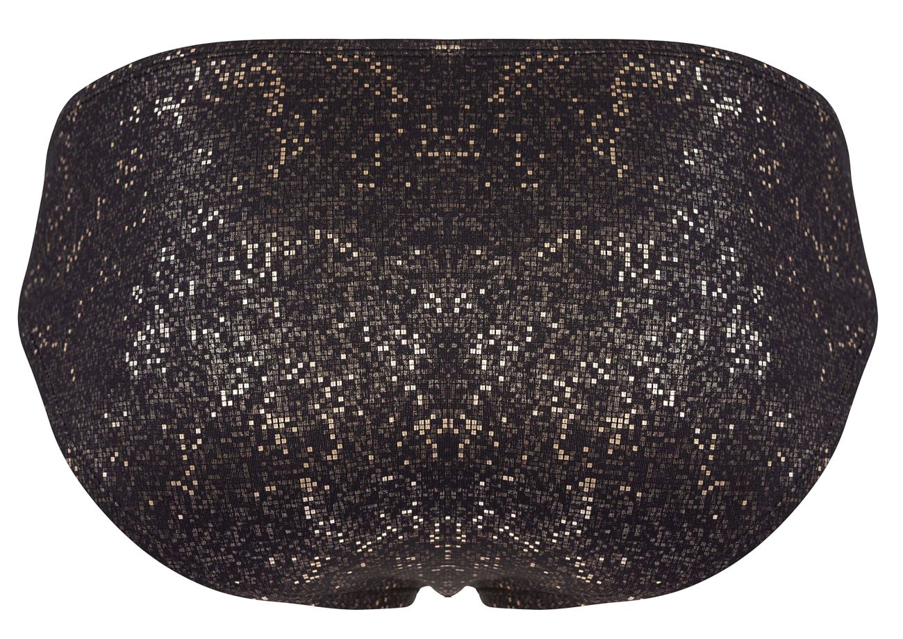Black Clever Galaxy Brief 2039 by CITYBOYZ★USA featuring sleek fabric and modern design, displayed on a white background.