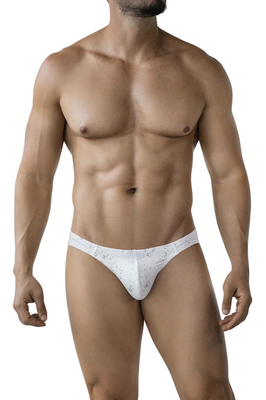 White Clever Galaxy Brief 2039 by CITYBOYZ★USA featuring a sleek, modern brief design with comfortable fit and stylish appearance.