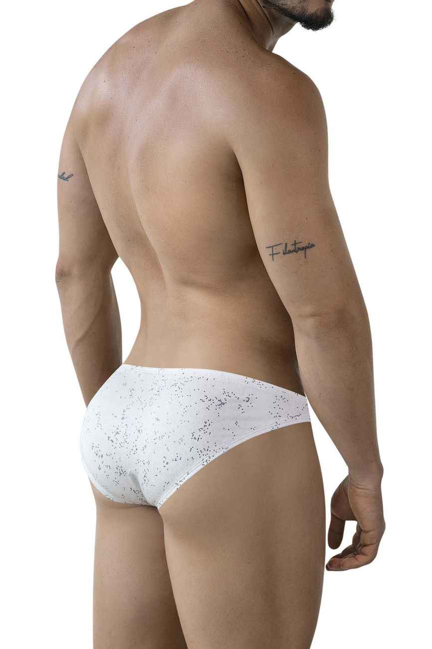 White Clever Galaxy Brief 2039 by CITYBOYZ USA, featuring sleek design and comfortable fit for everyday wear.