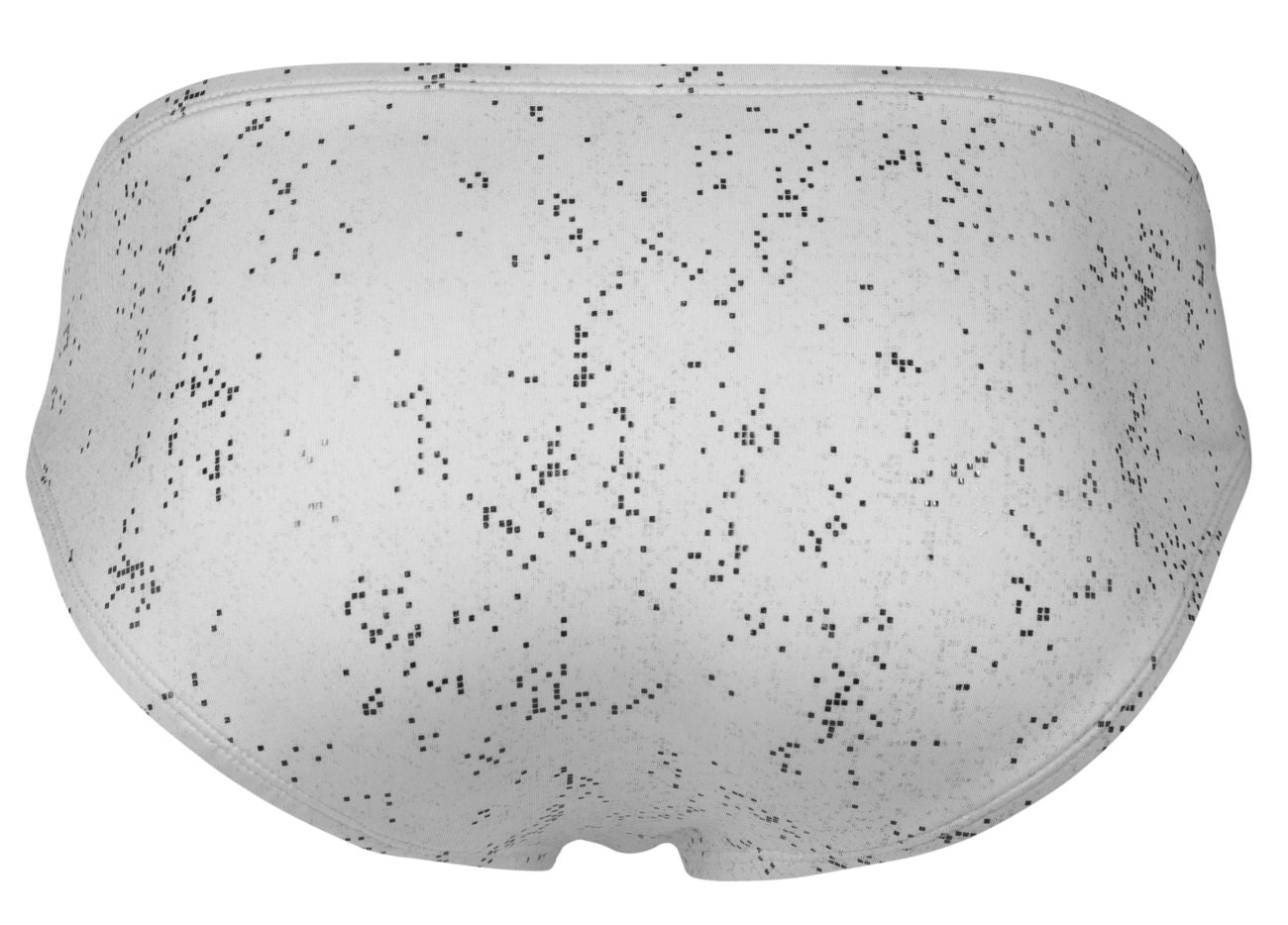 White CITYBOYZ★USA Clever Galaxy Brief 2039 laid flat, showcasing its sleek design and comfortable fit.