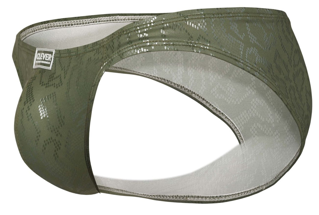 Green Clever Luxe Brief 2040 by CITYBOYZ★USA, showcasing comfortable fit and stylish design.