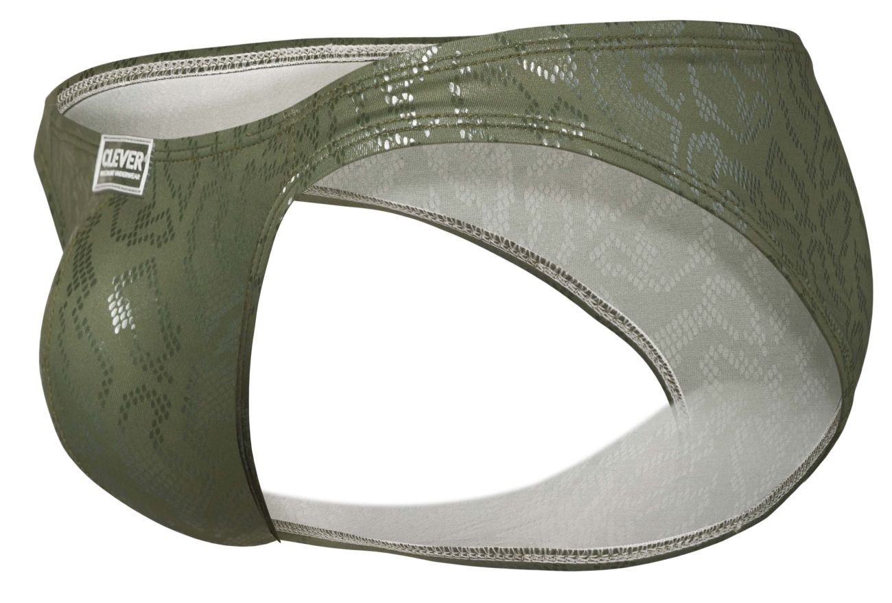Green Clever Luxe Brief 2040 by CITYBOYZ★USA, showcasing comfortable fit and stylish design.