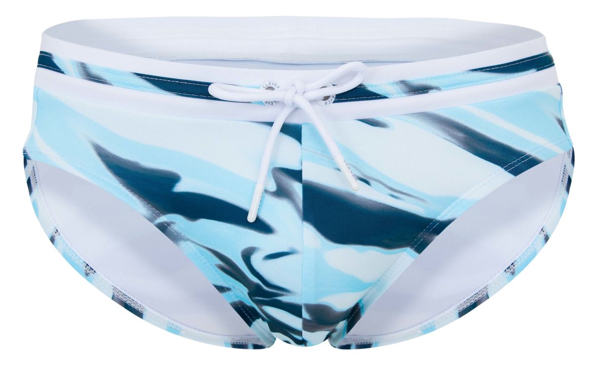 Blue Clever Baru swim brief by CITYBOYZ★USA, featuring a sleek design and snug fit, perfect for swimming or beachwear.