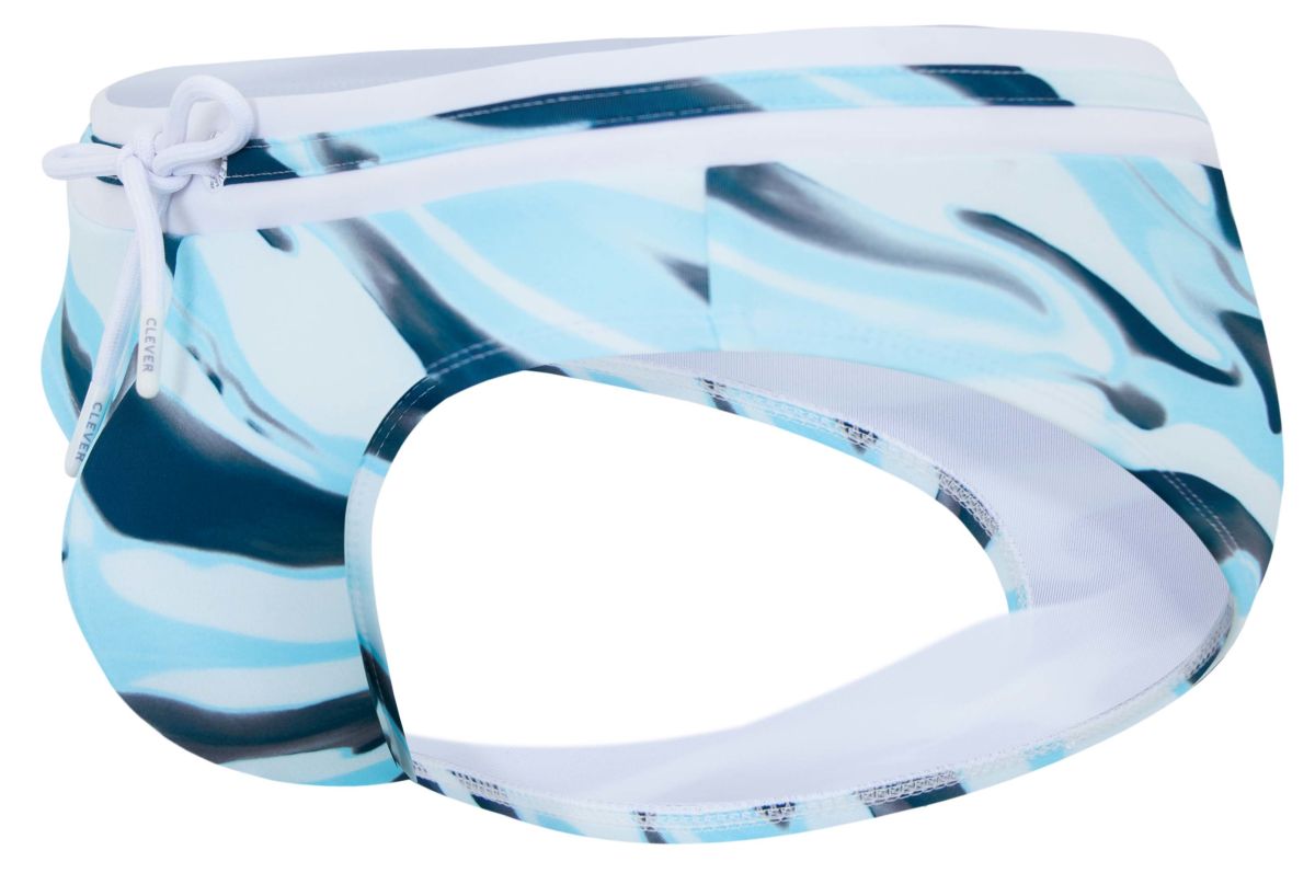 Blue Clever Baru swim brief by CITYBOYZ★USA featuring a sleek, fitted design perfect for beach or pool wear.