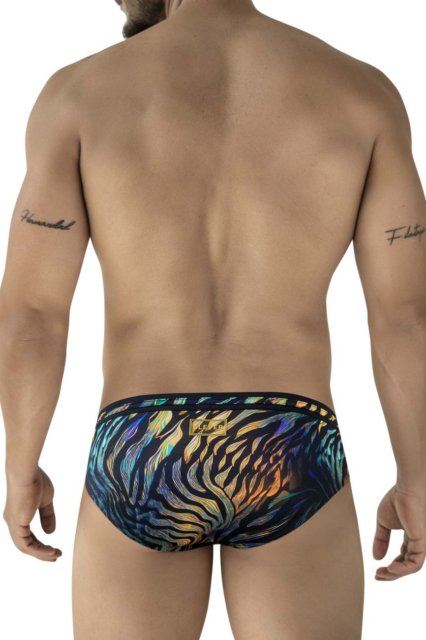 Black Clever Tumaco swim brief by CITYBOYZ★USA, featuring a sleek design and comfortable fit for swimwear.