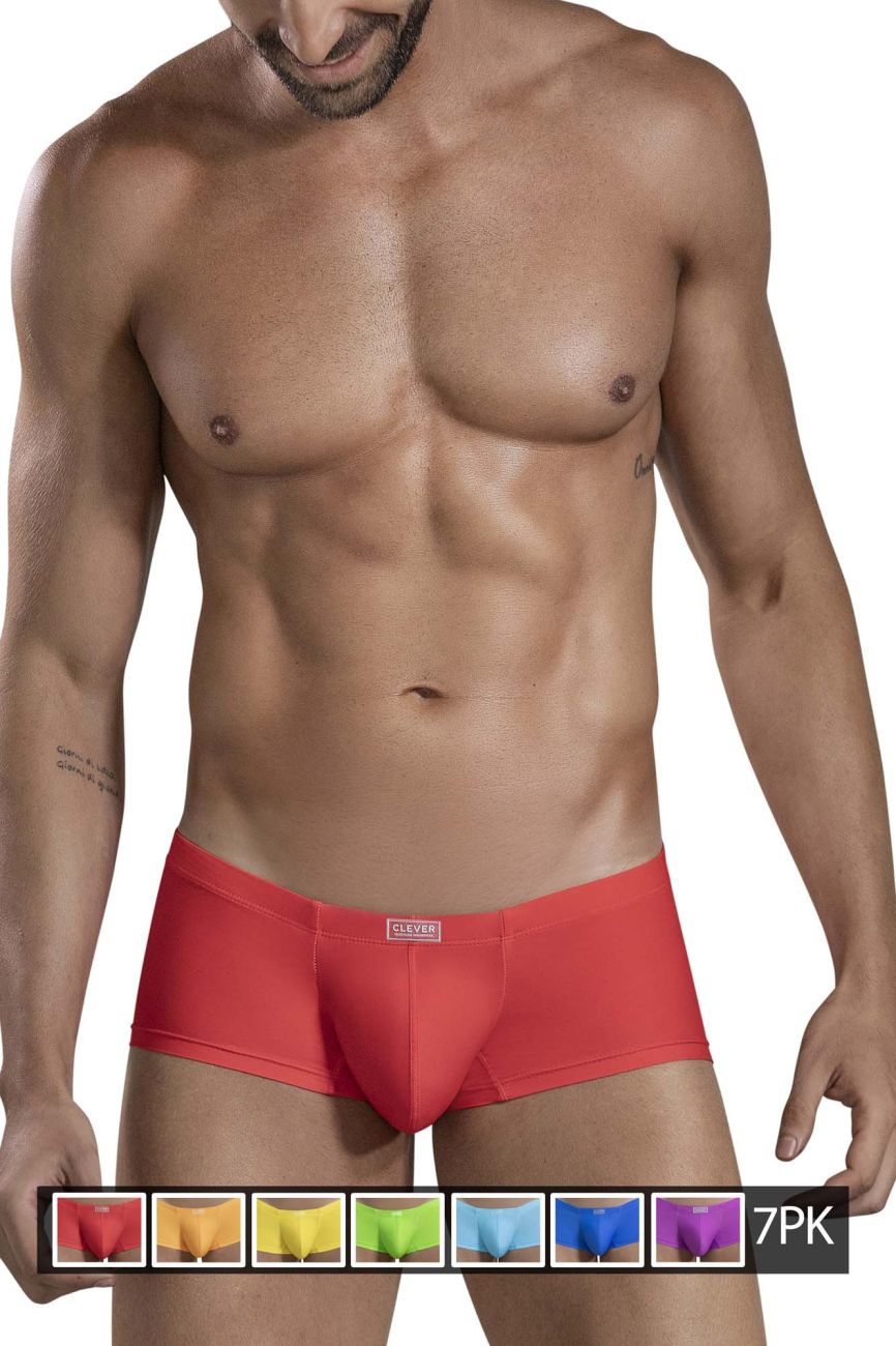 Multi-colored CITYBOYZ USA Clever Pride Trunk underwear in a 7-pack, featuring vibrant, colorful designs for comfortable, stylish wear.
